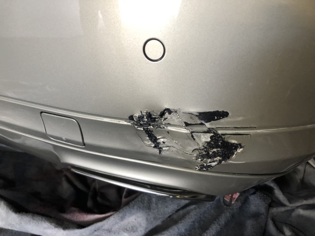 Bumper scratched